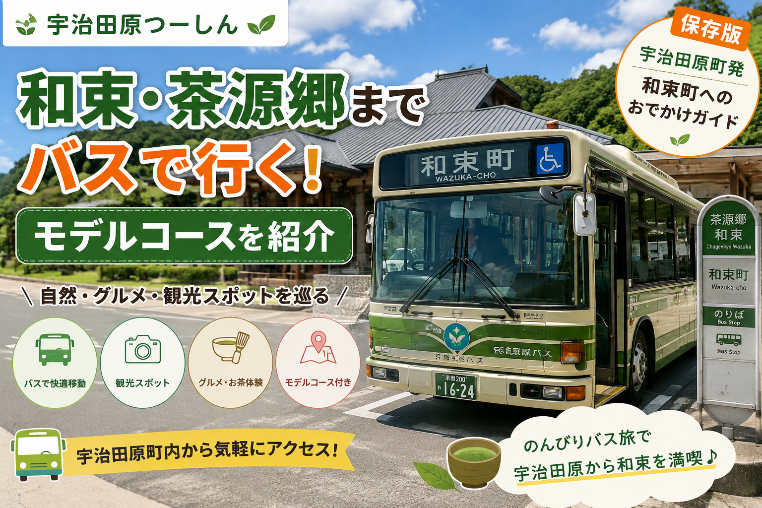 車なしで宇治田原と和束を1日で回れる？10月4日までの「茶源郷和束ライン」を実際に組んでみた